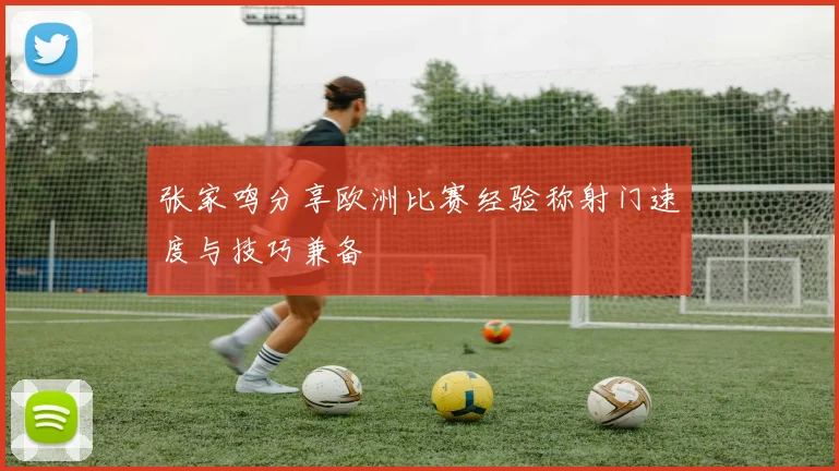 张家鸣分享欧洲比赛经验称射门速度与技巧兼备